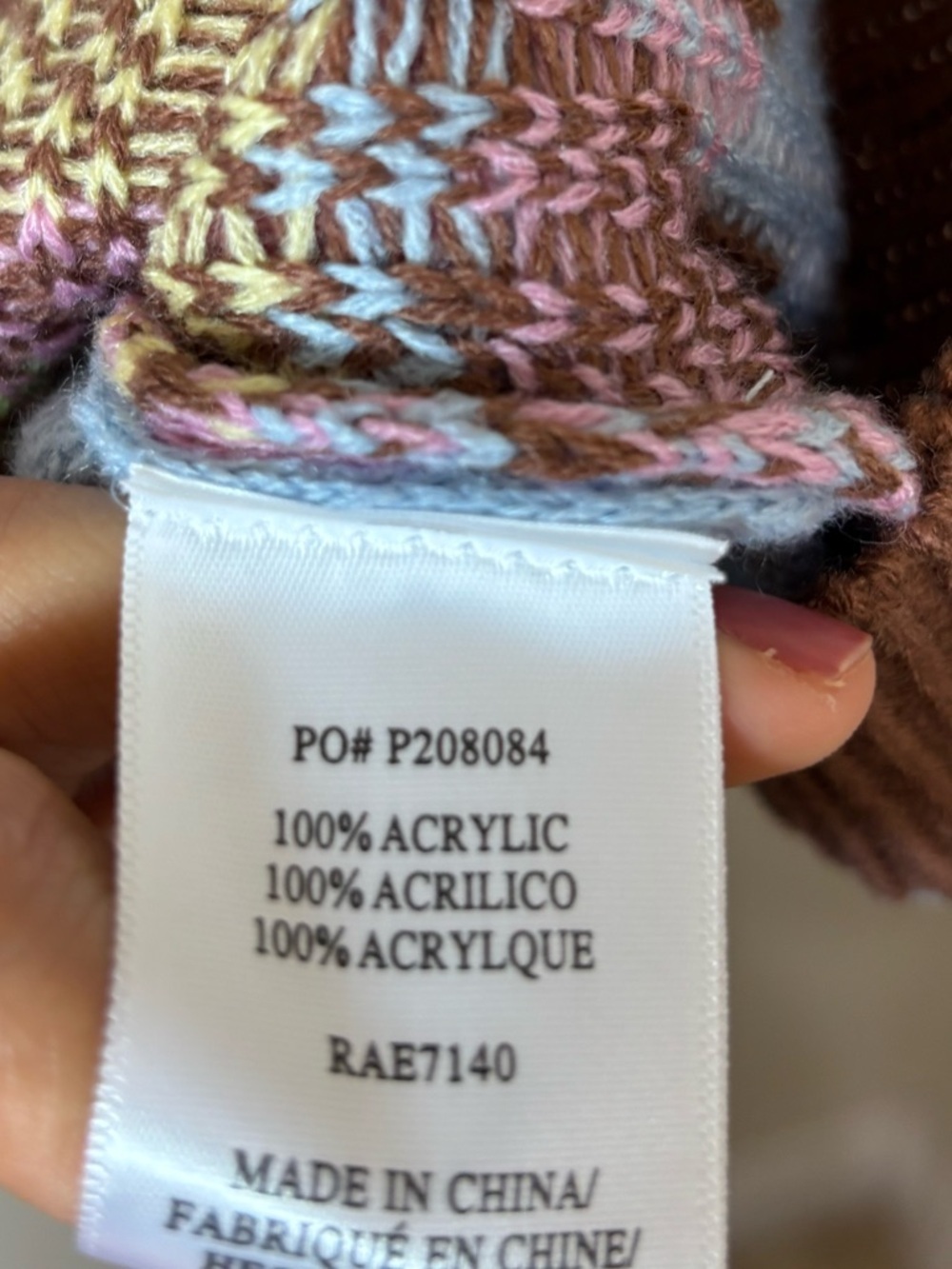 Vintage Light Blue Western Landscape Crewneck Sweater - Picture 5 of 6